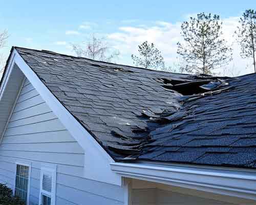 emergency roof repair after active leak