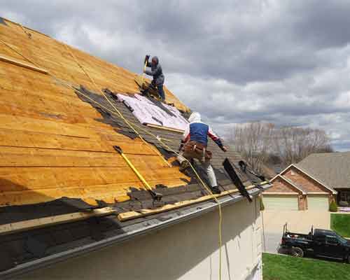 storm damaged roof shingles in Folsom CA